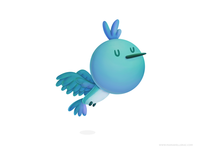 Hummingbird bird cartoon procreate hummingbird kidlitart character chi.png