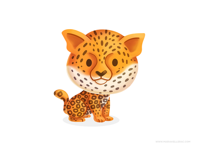 Jaguar mexico jaguar wild animal kids childre kidlitart procreate cute.png