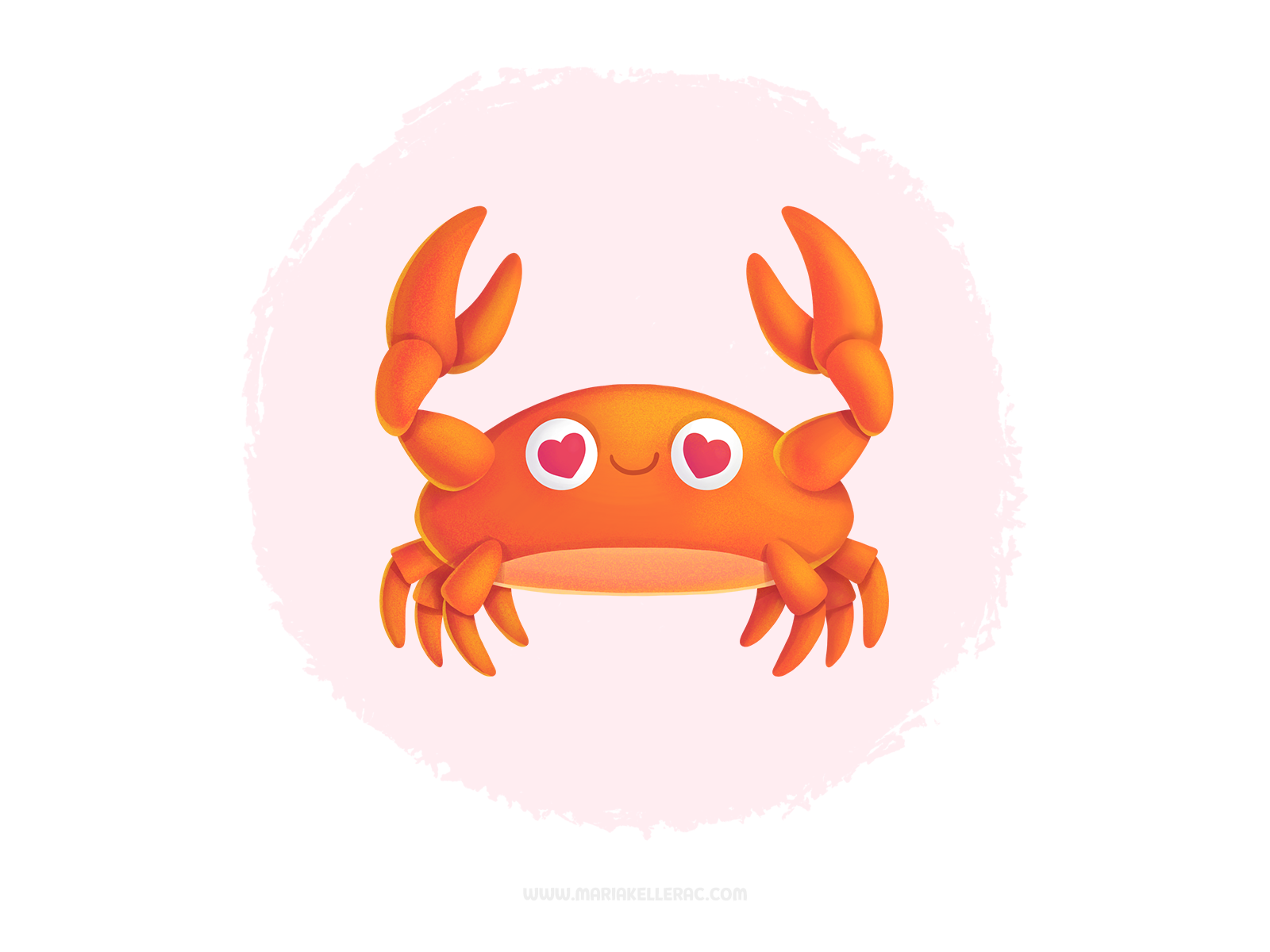 Jaiba Enamorada amor love ocean crab jaiba mascot kidlitart procreate.png
