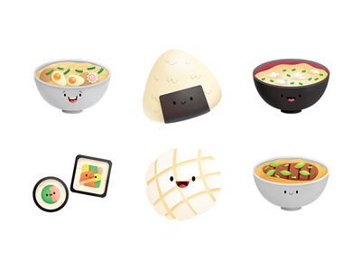 Japanese Food Stickers mexico illustration ramen anime japan kawaii cu.png