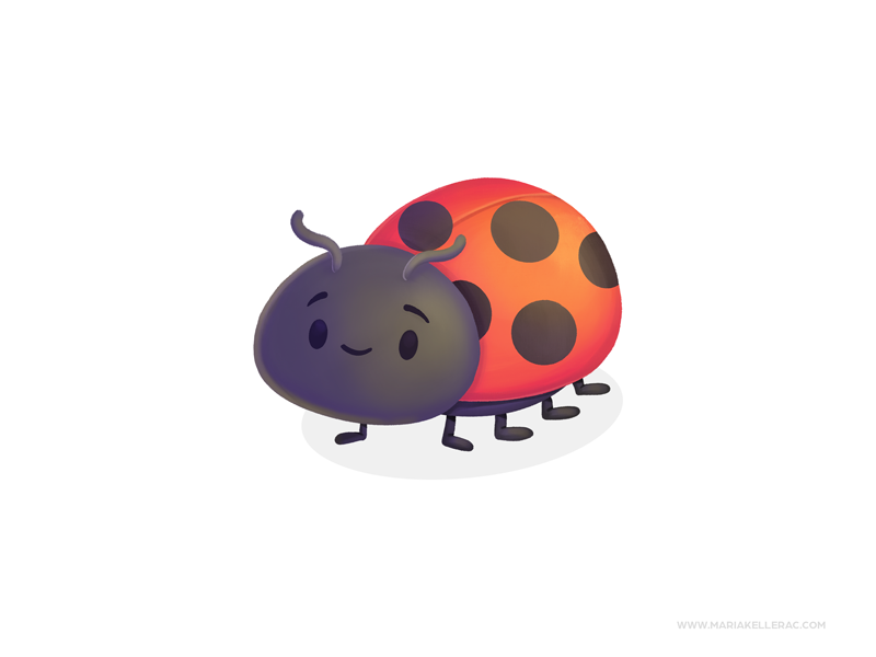 Ladybug animal cutesy baby children insects cute cartoon characters ki.png