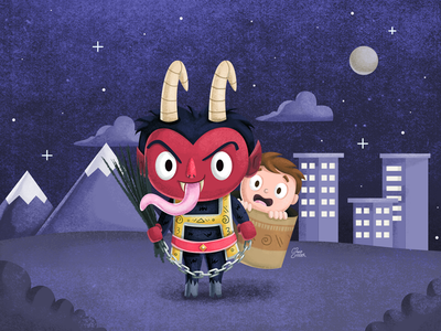 Krampus children kids characters illustration mexico christmas krampus.png