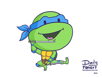 Leonardo tmnt tortuga mexico cartoon fanart teens turtles ninja mutant.png