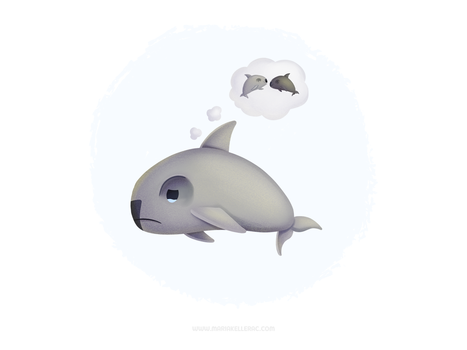 Lonely lonely extinction ocean vaquita marina ilustracion procreate cu.png