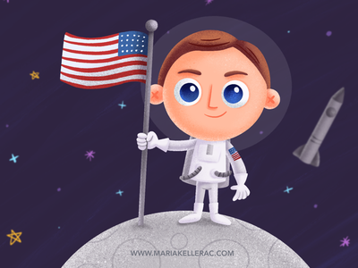 Man on the moon imagination apollo usa mexico ipad cuteart procreate k.png