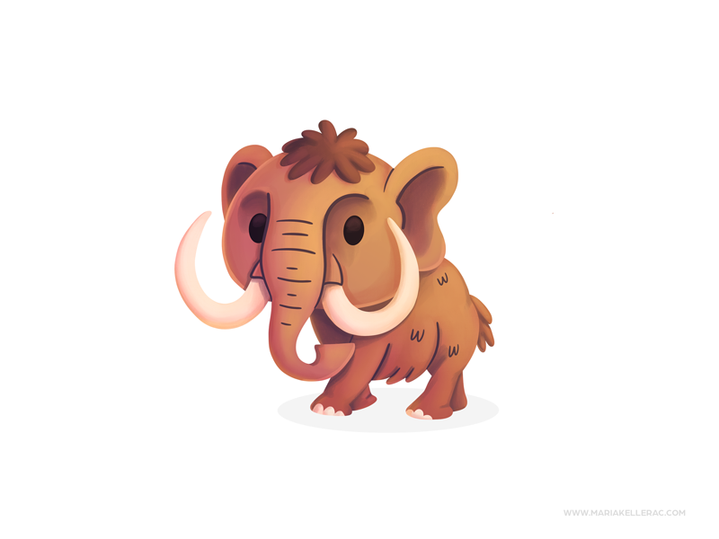 Mammoth mascot character design mexico prehistoric mamut mammoth procr.png