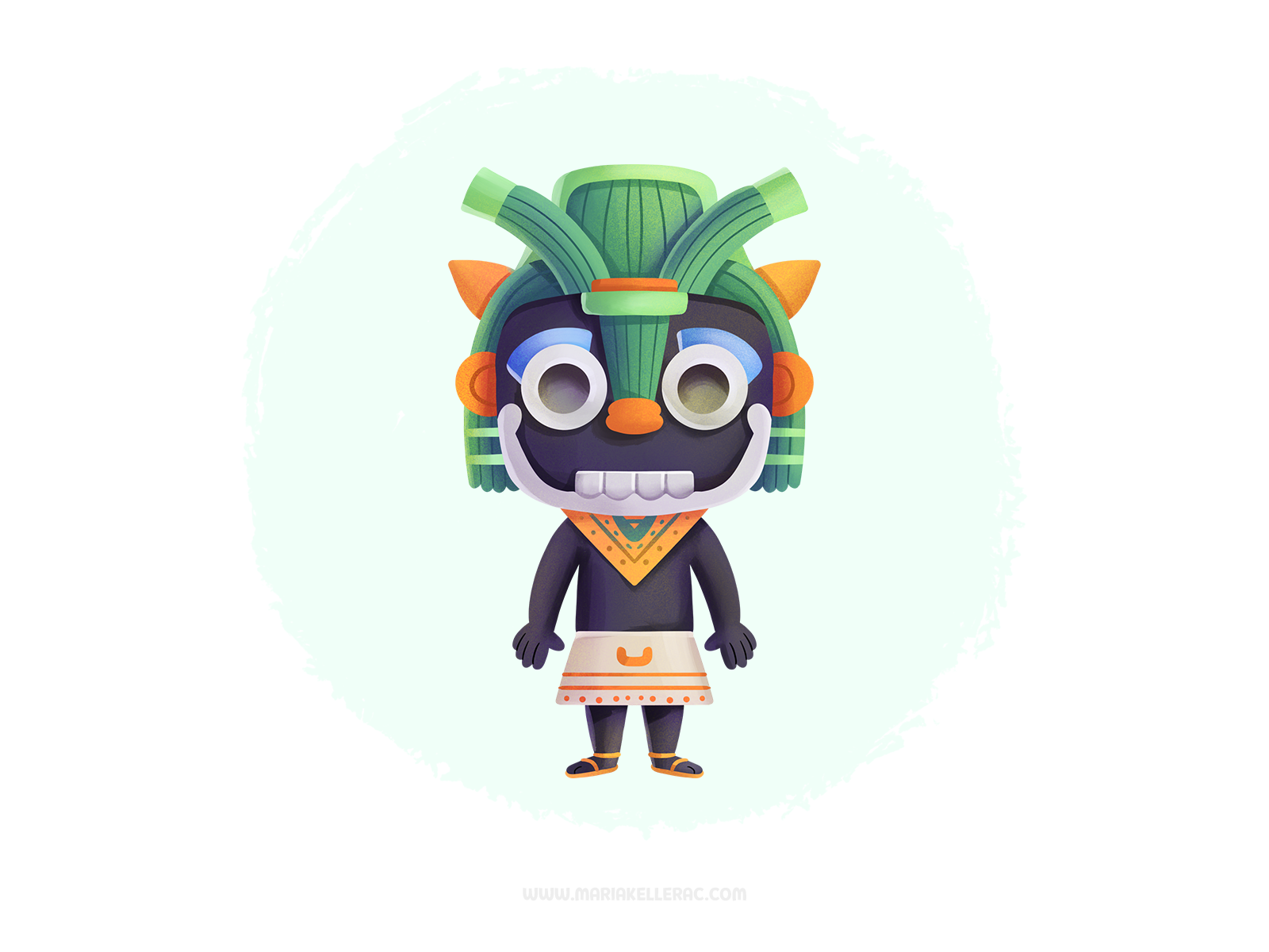 Malinalli grass history characters kidlitart ilustracion children proc.png