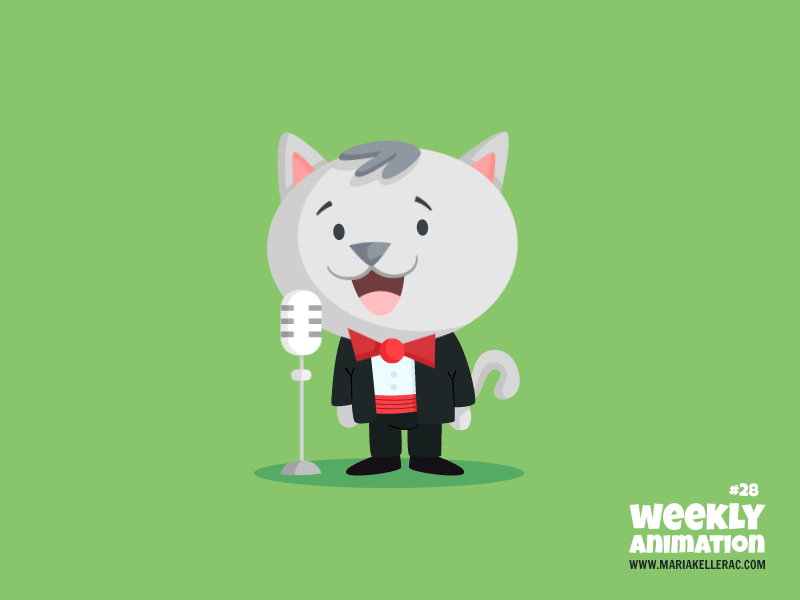 Meow! mexico performer miau meow canto gato cat animacion animation si.gif