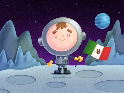 Mexican Astronaut space cute kawaii kidlitartist imagination procreate.png