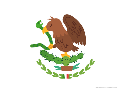 Mexicos coat of arms escudo coeat of arms seal flag illustration carto.png
