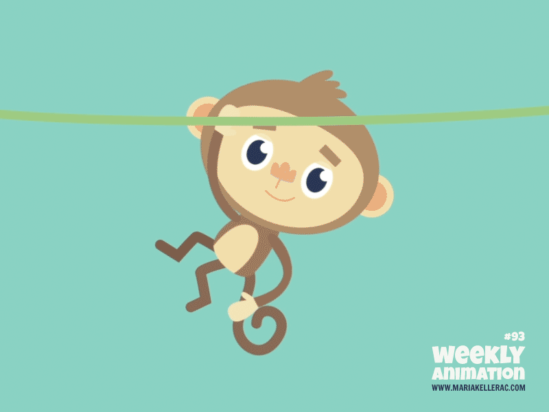 Monkey animation children baby monkeying playing kids mexico monkey.gif