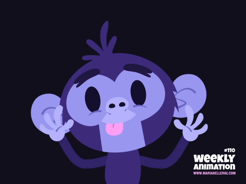 Monkeying Around silly mono feelings animacion children kids mexico ch.gif