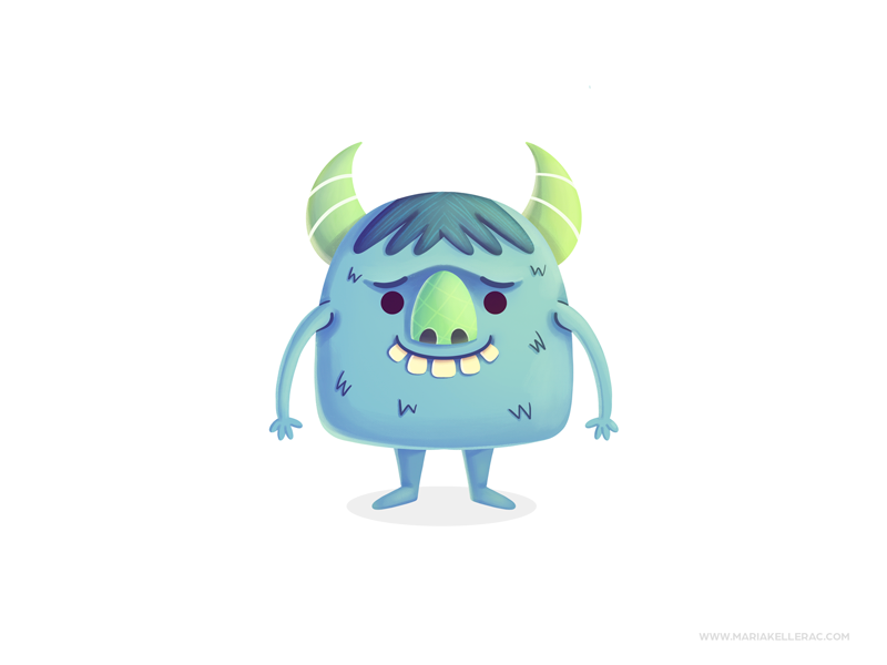 Monster children ilustracion procreate cute cartoon kidlitart kids mon.png