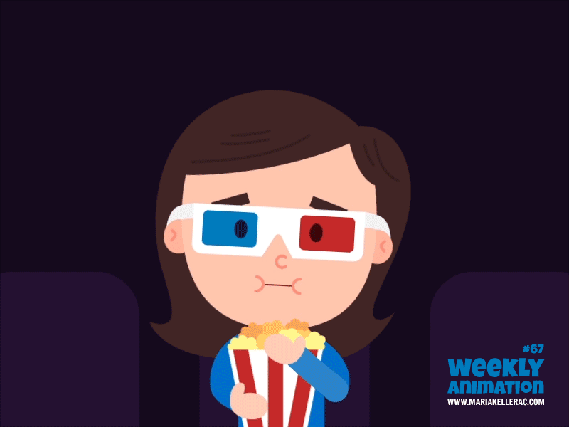 Movies character. me fun palomitas popcorn girl 3d peliculas animacion.gif