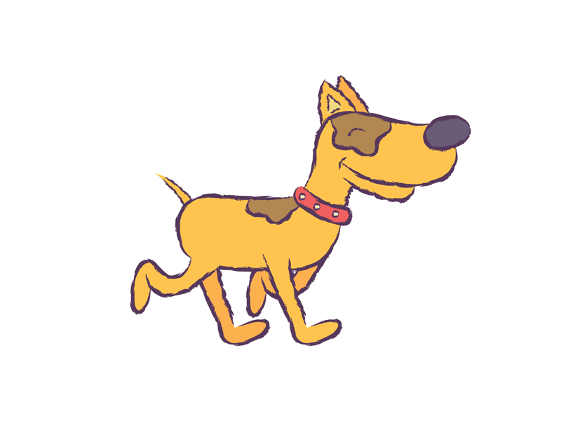 Mr dog animal perro dog animation mexico vector illustration.gif