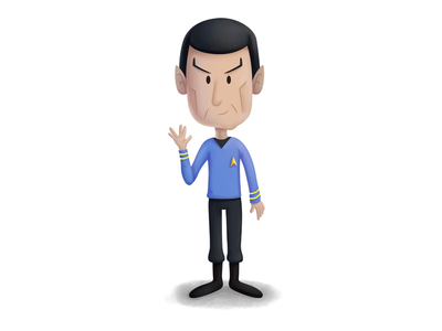 Mr. Spock star trek leonard nimoy spock space espacio cartoon.png