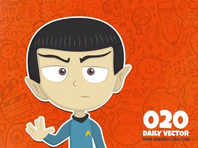 Mr. Spock star trek space vulcan vector character cartoon mexico.jpg