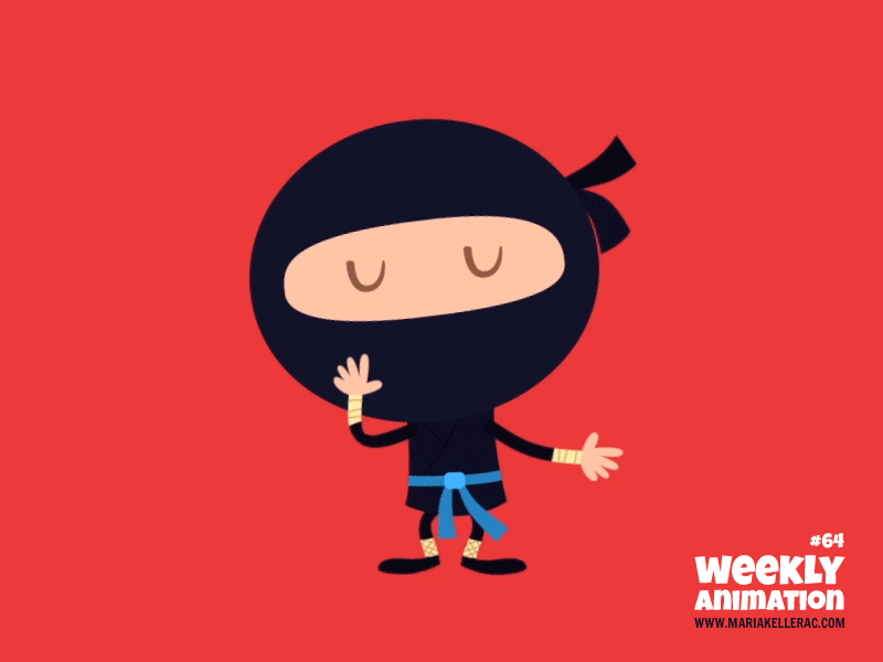 Ninja Dance! baile caricatura character cartoon japan animacion mexico.gif