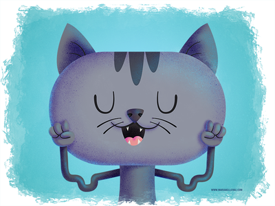 Not So Strong Cat photoshop procreate meow kidlitart strong cat charac.png
