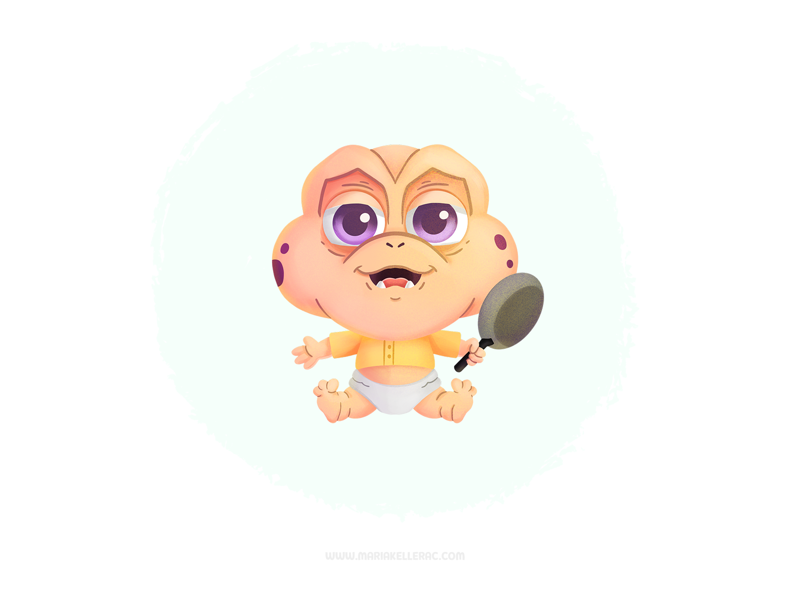 Not the Mama! disney puppet kawaii cartoon cute fanart procreate kidli.png