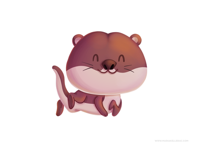Otter procreate baby kidlitart illustration kids mexico children chara.png