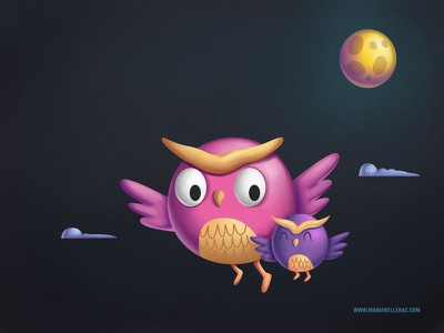 Owl Family illustration mexico family characters cartoon owls.jpg