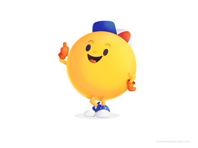 Pac Man Jr namco fanart kidlitart procreate children cute pac man jr p.png