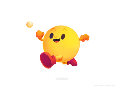 Pac-Man cartoon cute character pakuman ilustracion illustration childr.png