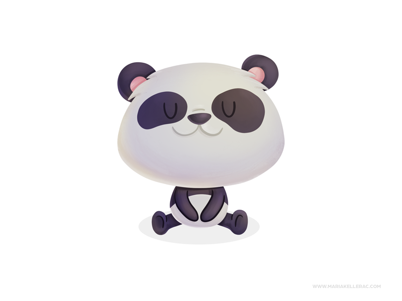 Panda mexico cartoons procreate kidlitart character children cute cart.png