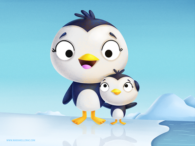 Penguins animal mom pinguinos mexico cartoon characters penguins.png