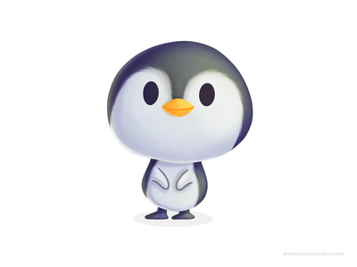 Penguin illustration procreate cartoons bird pinguino penguin kids chi.png