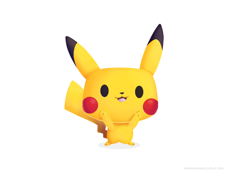 Pikachu ilustracion children fanart pikachu pokemon kidlitart procreat.png