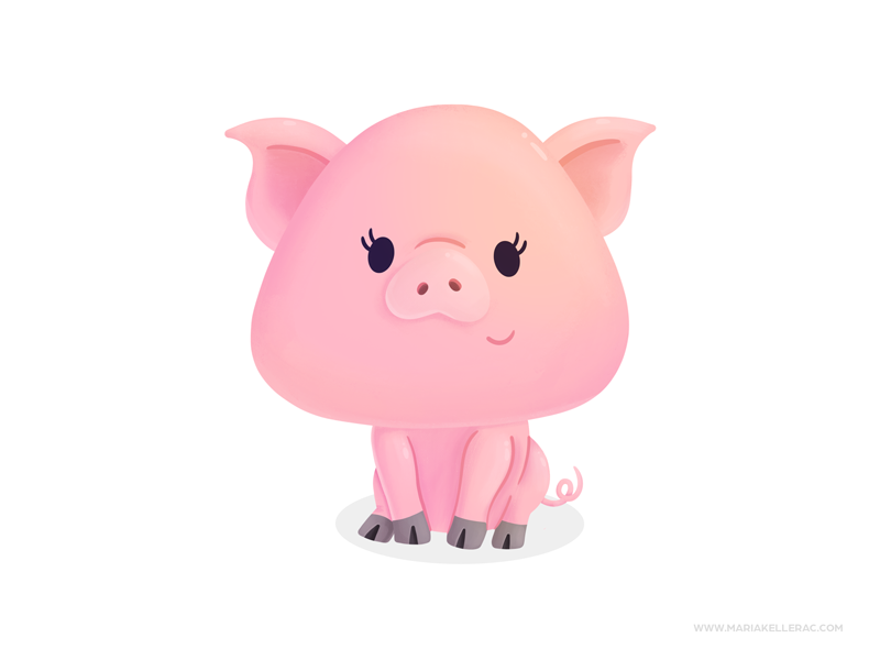 Piglet ilustracion mexico kidlitart procreate cartoon children charact.png