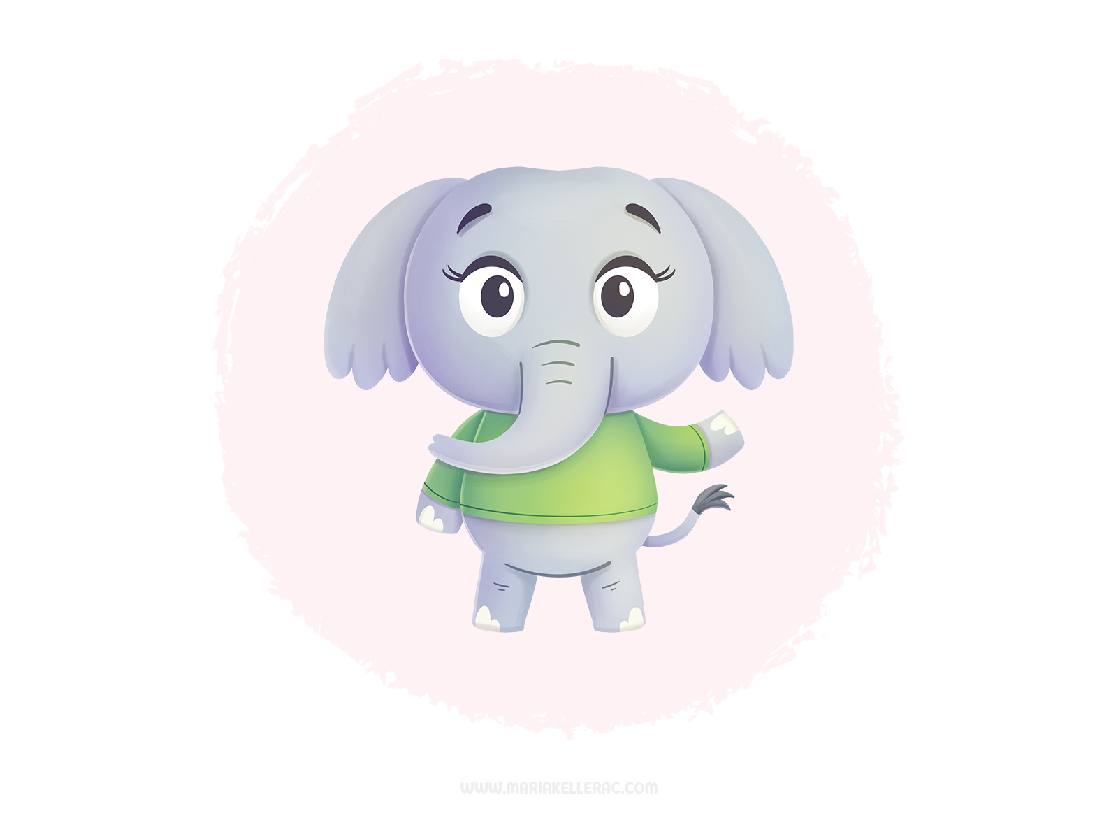 Pretty elephant 象 elephant kids design character kidlitart procreate c.png