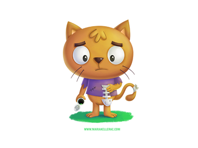 Poor Cat hungry kids illustration characters mexico cat poor.png