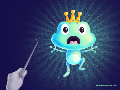 Prince Frog procreate kidlit kidlitart prince frog design characters k.png