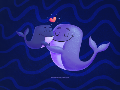 Pure love children art love sea whale kidlitart design ilustracion cha.png