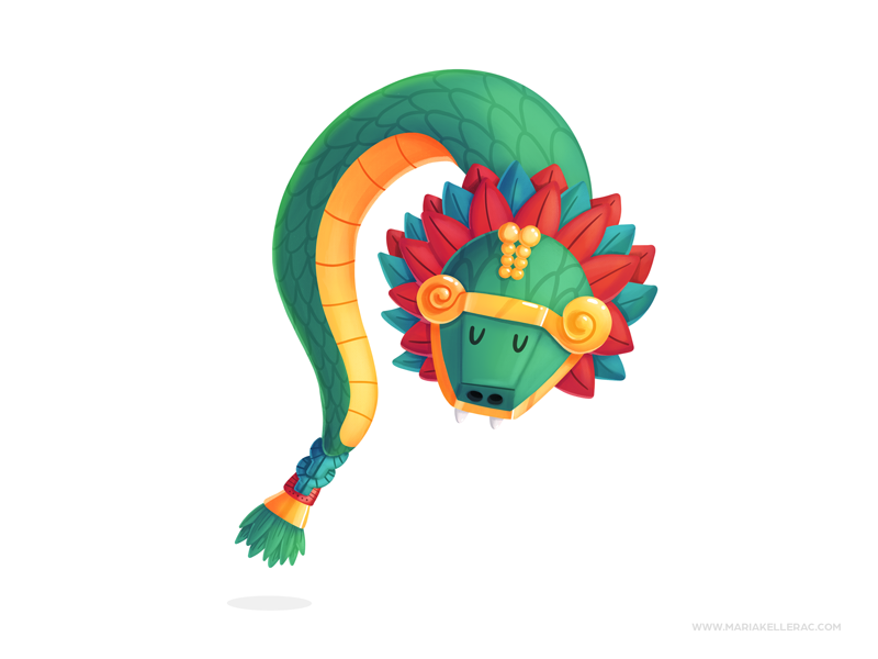 Quetzalcoatl cartoons quetzalcoatl kids character cartoon kidlitart ch.png