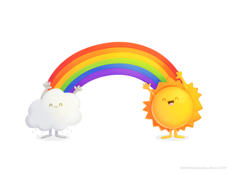 Rainbow procreate kids character kidlitart rain sun rainbow cute child.png