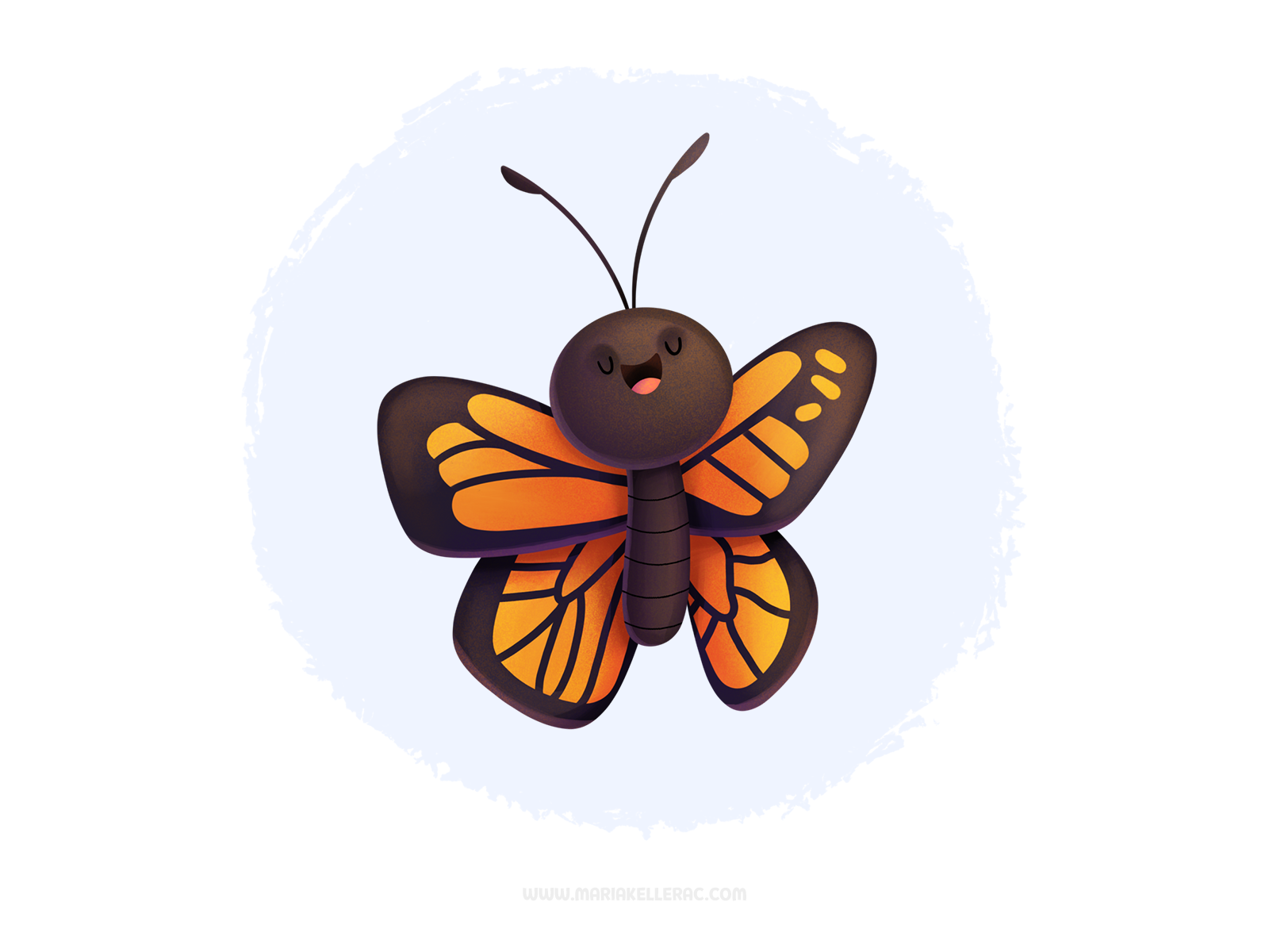 Reach to the stars animal monarch mariposa butterfly ilustracion procr.png