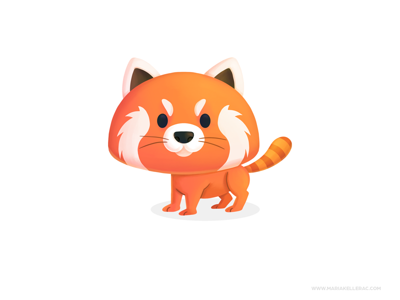 Red Panda cutesy mascot red panda procreate ilustracion kidlitart char.png