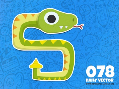 S is for snake! cartoon snake mexico digital art kids characters illus.jpg