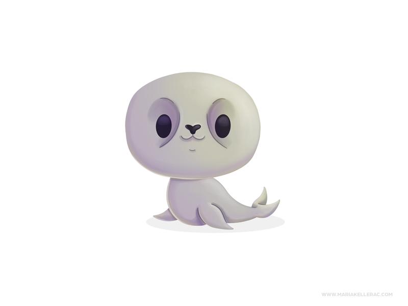 Seal アザラシ mascot ilustracion procreate cute cartoon character kidlitar.png