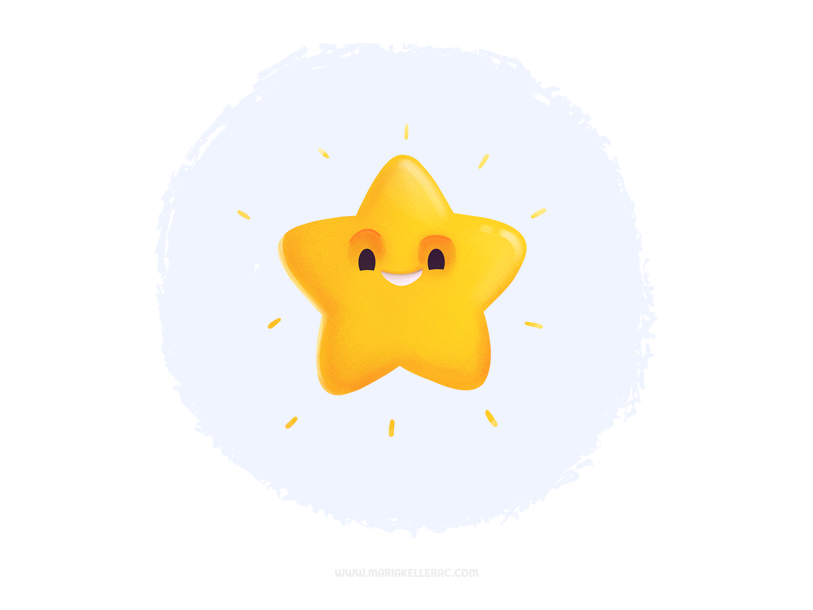 Shine like a star brilla shine estrella ilustracion cute star cartoon.png
