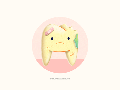 Sick teeth ilustracion cartoon illustration mexico salud health dentis.png