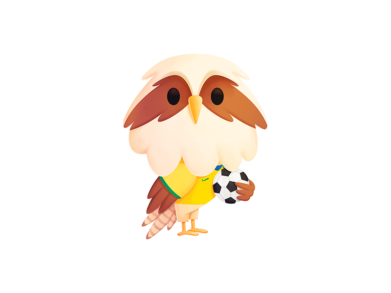 Simon - Brazil futbol football soccer cute mascot design verde amarell.png
