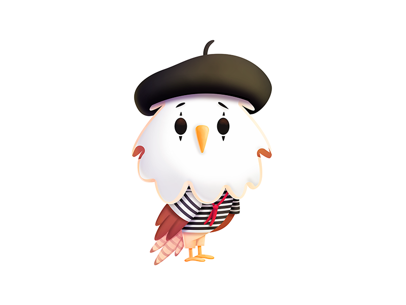 Simon - France branding procreate mime mascot character design design.png