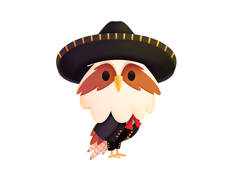Simon - Mexico characters procreate media mariachi cute character seah.png