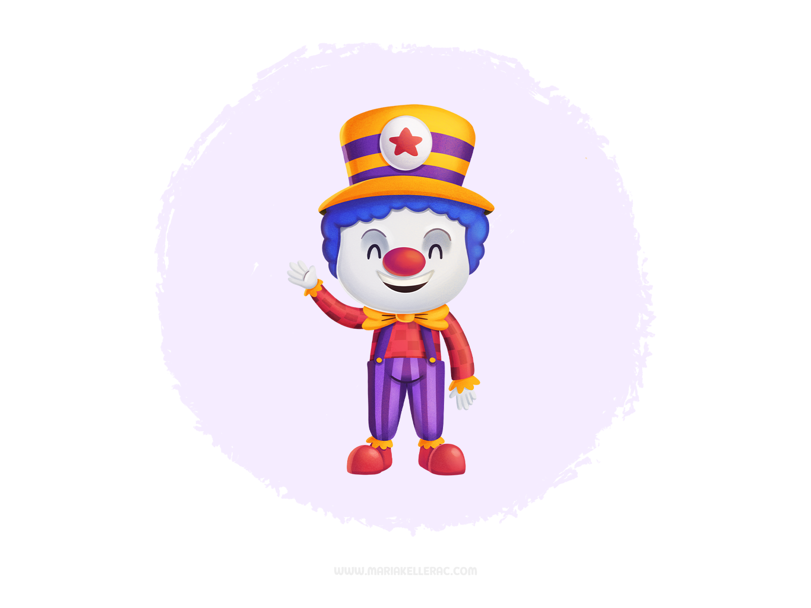 Smile! sonrie smile payaso clown cartoon ilustracion kidlitart procrea.png