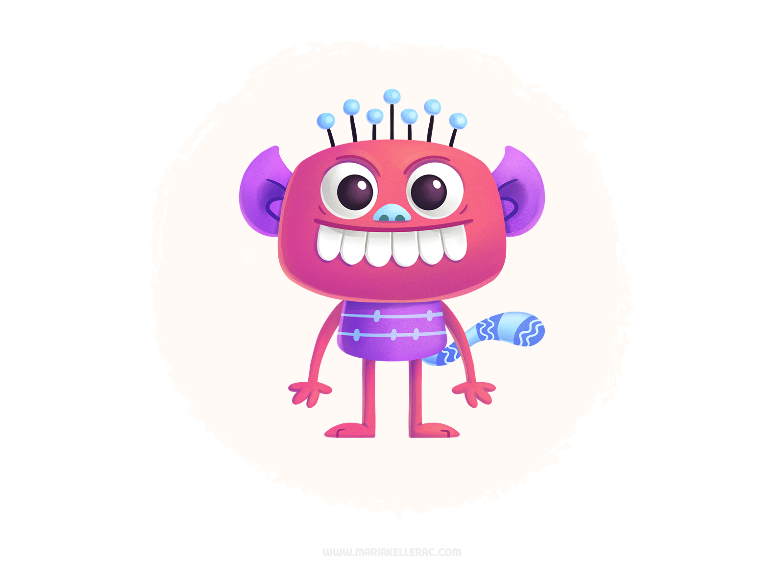 Smiling monster mexico smile preeschool music monster kidlitart procre.png